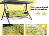 Outdoor Swing Cushions 63 Inch, Waterproof 4" Thick Porch Swing Cushion Replacement with Backrest 92934738