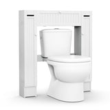 White Bathroom Cabinet/Over The Toilet Storage Cabinet with 2 Cabinets 57222756