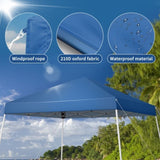 ZNTS 3 x 3M Portable Home Use Waterproof Folding Tent Blue 37281369