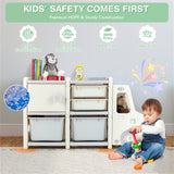 Cute Truck-shaped Organizer with Plastic Bins 49980179