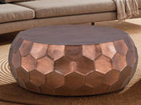 CT101 Modern Contemporary Round Aluminum material 32" Coffee Table, Farmhouse Table with Glossy B009P295928
