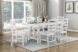 Contemporary White Finish Side Chairs Set of 2 Dining Wooden Kitchen Dining Furniture Casual Style B011P188442