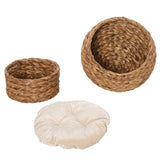 19.75" L x 16.5" W x 23.5" H cat bed with upholstered, cat basket bed cat house 95127626