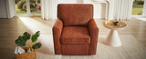 360&deg Swivel Chair Accent Barrel Armchair Swivel Sofa Chair with Side Pockets for Living Room, N719P283037J
