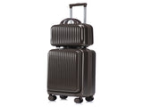 14"/20" 2 pcs/set in ABS Spinner Wheel Luggage, with Combination Lock and Front Opening Design, 14" 04628953