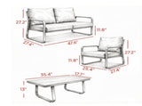 Pieces Patio Furniture Set 68115336