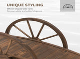 3.3ft Wooden Garden BridgeBridge Arc Footbridge 46042246