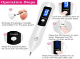 2 PCS Skin Tag Repair Kit Portable Beauty Equipment Multi-Level with Home Usage USB Charging LCD 63527607