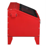 ZNTS 40 Gallon Bench Top Air Sandblasting Cabinet Sandblaster Abrasive Blast Large Cabinet with Gun and 4 42974085