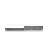 180 Wall Mounted Floating 80" TV Stand with 20 Color LEDs and Charging Station W331P225207