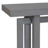 U_STYLE Contemporary Console Table with Wood Top, Extra Long Entryway Table for Entryway, Hallway, N711P230809G