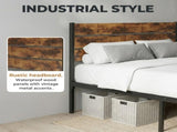 Metal Platform Bed Frame with Headboard & Footboard - No Box Spring Needed, 800LBS Sturdy Wooden 78036191