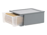 17 Qt Medium Plastic Drawers, Under Bed Storage Bins, Stackable, Modular 3Pk 82802837