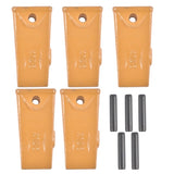 5 X156 X156S Dirt Teeth Bucket Teeth / Tooth with P156 Roll Pins Alloy Steel Fits Existing 156 83324057