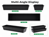 4-piece dual-purpose plastic livestock feed trough Suitable for daily feeding of horses, goats, 58024997