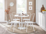 Dining Table in White Steel and White Wood B202P223341