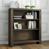 36 inch high 3-shelf Bookcase, No Assembly Required, Barnwood Finish GL-B108131550