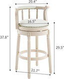 Bar Stools Seat Height 29.5'' Leather Wooden Bar Stools W2195P170924
