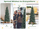 6FT Green Artificial Christmas Tree - 267 Lush Tips, 31 Realistic Pine Cones, Foldable Metal Stand 83189893
