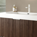 YOLAN 30" Freestanding Plywood Cabinet without basin, Retro Walnut W2615P246651