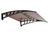 100 x 96cm Household Application Door & Window Rain Cover Eaves Brown Board & 80876101