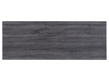 Weathered Grey and Chrome Rectangular Writing Desk B062P153658