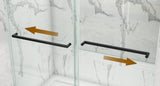 56 to 60'' W x 76'' H Frameless Shower Door, Double Sliding Shower Door with Premium 3/8'' T3210P277253