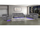 Blanche Grey Reclining Sofa with LED Lights B201P412064