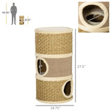 ZNTS Wooden Cat House/Cat Trees /Cat Climbing Tower （Prohibited by WalMart） 34179174