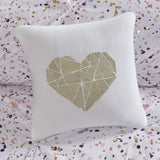 Twin/Twin XL Metallic Printed and Pintucked Comforter B03595892