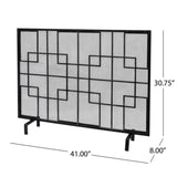 ZNTS FIRE SCREEN 65178.00BLKSILV