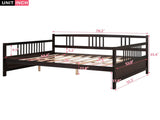 Full Size Daybed with Support Legs, Espresso 73895869