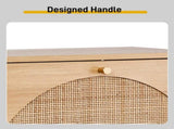 2 rows of 4 dump buckets with high feet arched rattan surface shoe cabinet density board with 90680718