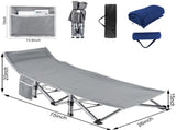 Foldinging Cot with Pillow, 75" x 28" Heavy Duty Folding Bed Cot with Carry Bag for Traveling 95855288