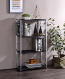 Tennos Black & Chrome Finish Bookshelf B2726P285984
