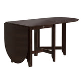 ZNTS Retro Drop-Leaf Table Rubber Wood Dining Table with Spacious Tabletop Small Drawer for Small Space W1673P147154