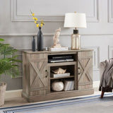 American retro TV Stand Farmhouse Classic Media TV Stand Antique Entertainment for TV up to 50" with W2275P210013