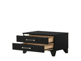 Chelsie Black Finish Nightstand B2726P261873