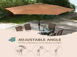 Outdoor dining table and chair package with umbrella 50008185