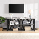 3-Tier Industrial Console Table,70.87 inch, Narrow Entry Table Long Table with Storage for Entryway, W2317P230086