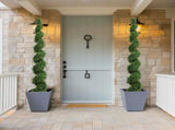 7FT Tall Artificial Two-Tone Cypress Pine Tree Realistic Lifelike Faux Greenery with Natural Dual W2945P379249