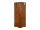 6 Shelf Corner Curio Display Cabinet with Lights, Mirrors and Adjustable Shelves, Oak W1693P165029