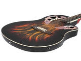 41 inch Full-Size Cutaway Acoustic-Electric Guitar Grape Voice Hole Spruce Top 96459491