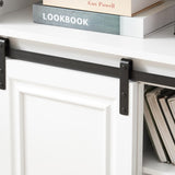 Media Console Table with Storage Cabinet, Mid Century style Entertainment TV Table, Multipurpose W1758P177970