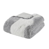 Twin/Twin XL Ombre Shaggy Faux Fur Comforter Set B035P148298