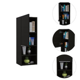 Black Wengue Rectangle 2-Shelf Medicine Cabinet B06280276