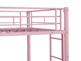 METAL BUNK BED PINK Twin Over Twin W311P201415