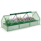 8.6 ft x 3 ft Mini Greenhouse Raised Garden Bed 54883361