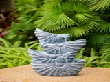 13.4x9.4x21.5" Decorative 4 Tier Blue Nautilus Shell Water Fountain with Light for Indoor Outdoor W2078138946