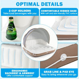 inflatable pool Floating lounge Swimming raft with parasol 62866070